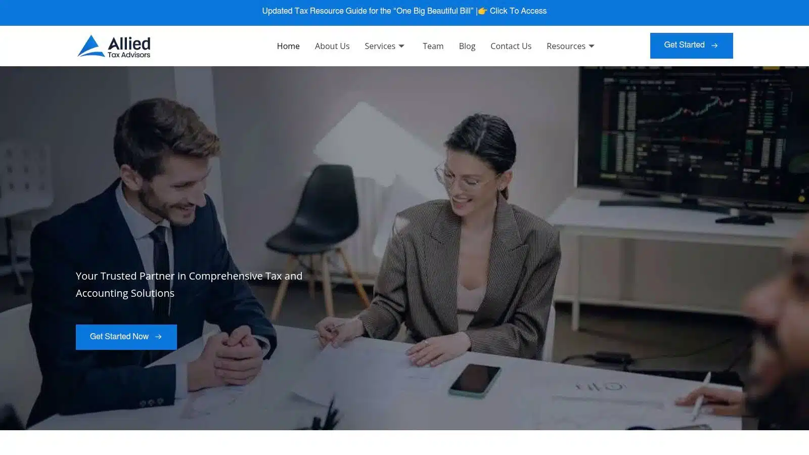 Screenshot from https://alliedtax.com