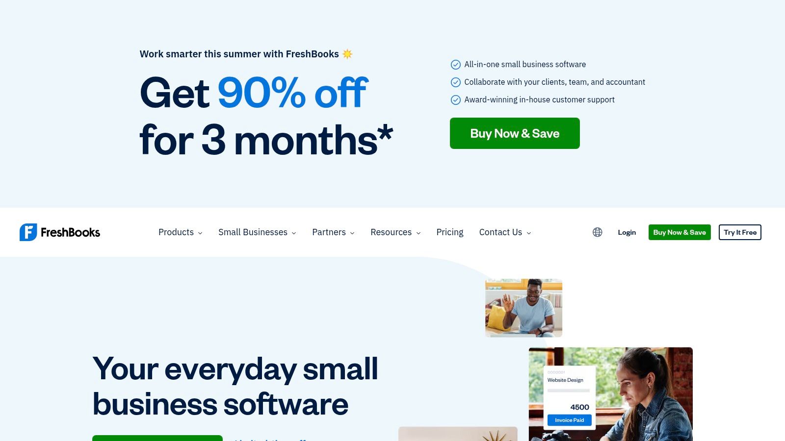 FreshBooks + Payroll powered by Gusto